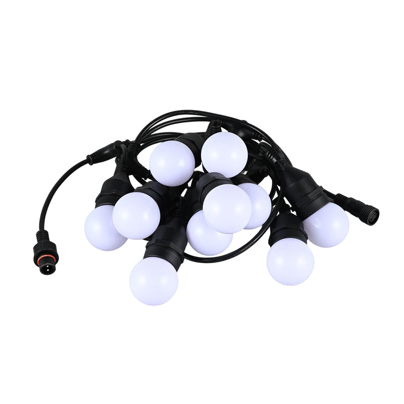 G45 Hängande Typ E27 Spiral RGB Synkroniserade blinkande strängljus