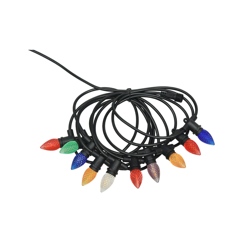 C7 strawberry light E12 skruvfot färgad 0,5W integrerad string light