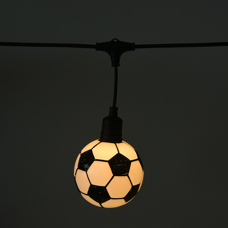 Strängljus med fotbollstema (5 meter, 10 lampor)