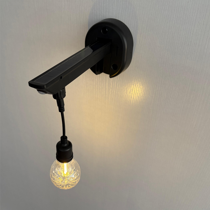 Diamantmönster diffust solpanel vägglampa (A60-formad glödlampa)