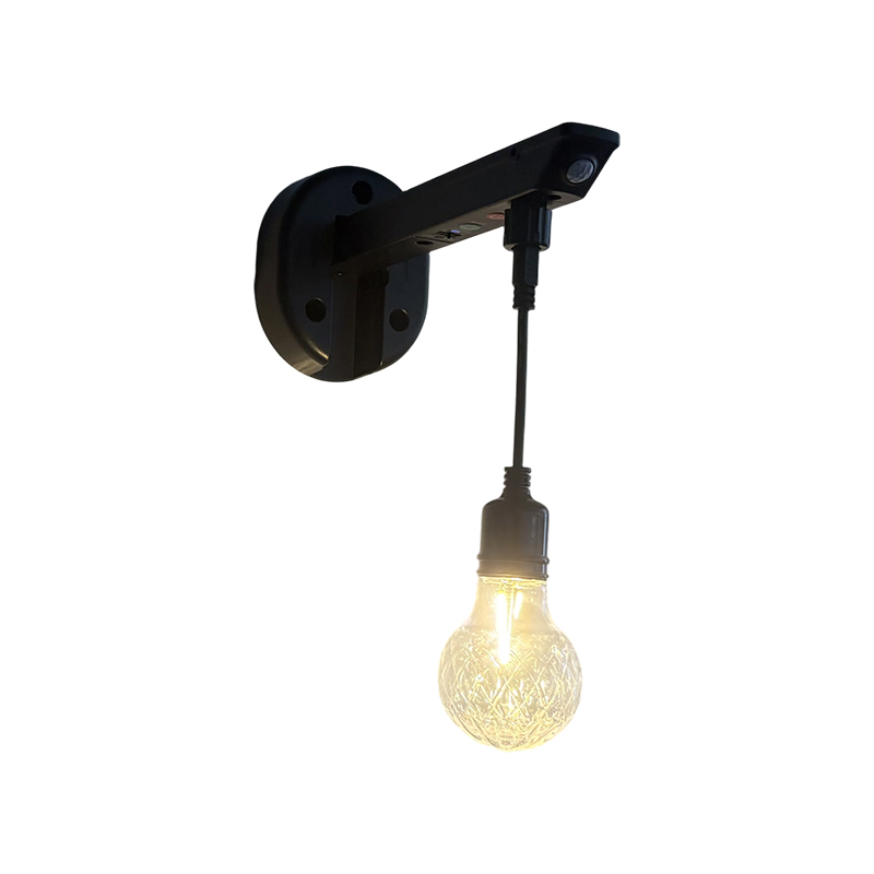 Diamantmönster diffust solpanel vägglampa (A60-formad glödlampa)